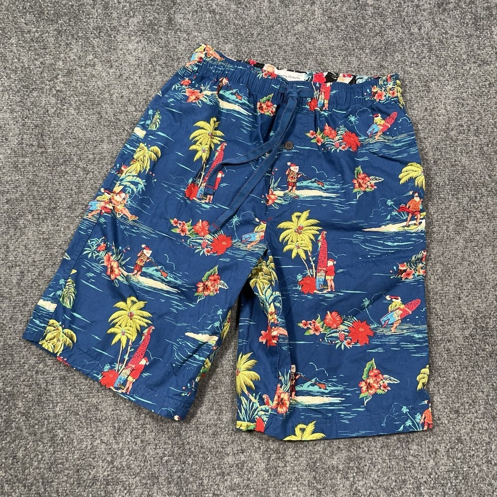 Tommy Bahama Tropical Island‎ Santa Claus Lounge Shorts Men's Small AOP